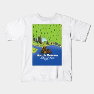 South Downs National Park England Kids T-Shirt